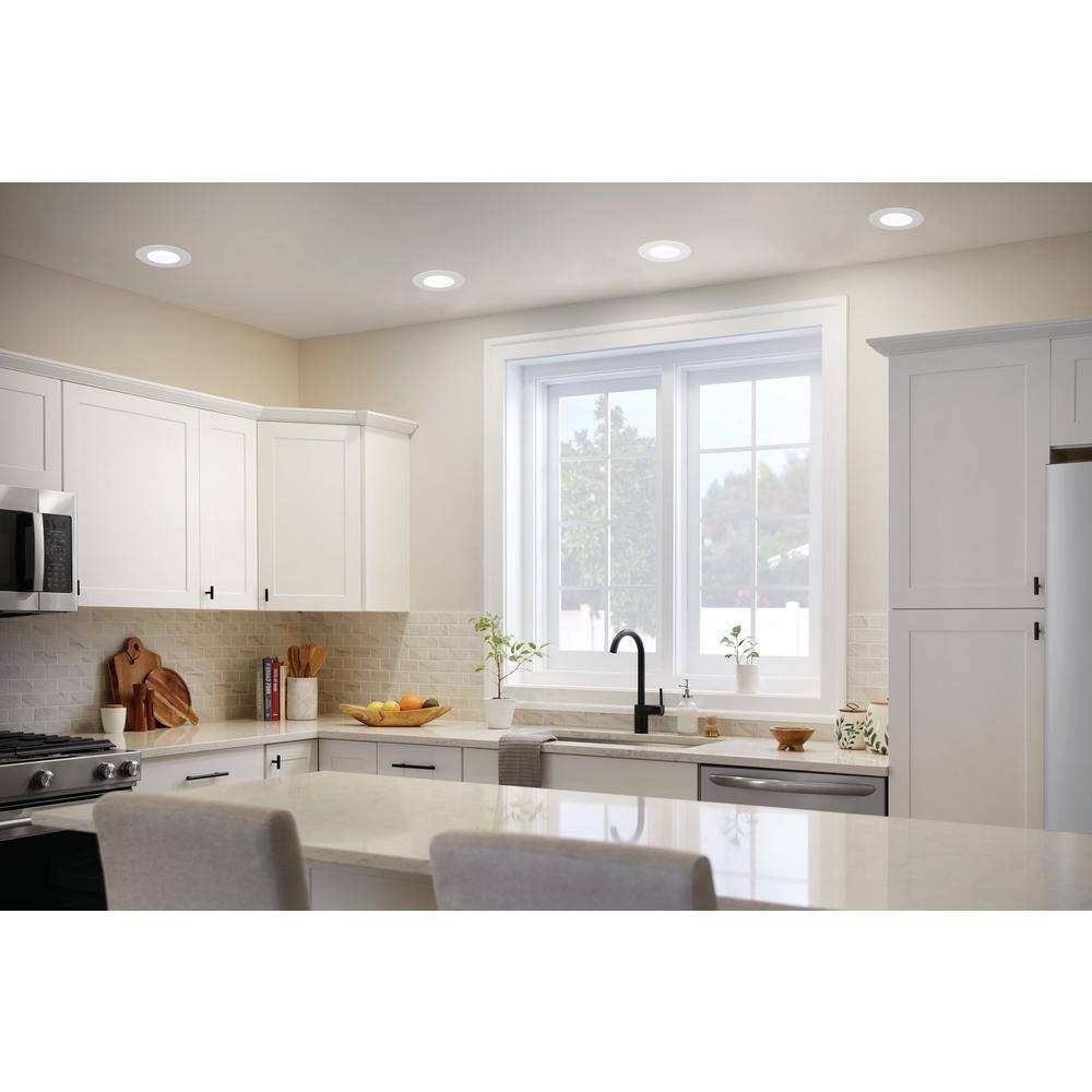 *4-PACK* C.E. 5/6 in. Integrated LED White Dimmable Recessed Light Trim
