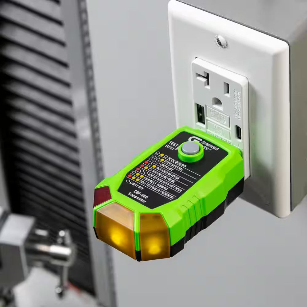 Commercial Electric Digital Circuit Breaker Finder with GFCI Outlet Tester