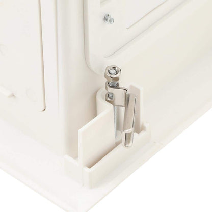 Commercial Electric White 1-Gang Pass-Through Plastic Multimedia Recessed Box