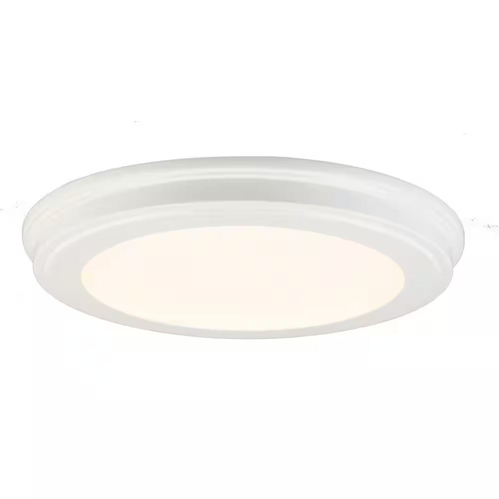 Commercial Electric 13 in. White Selectable LED Flush Mount