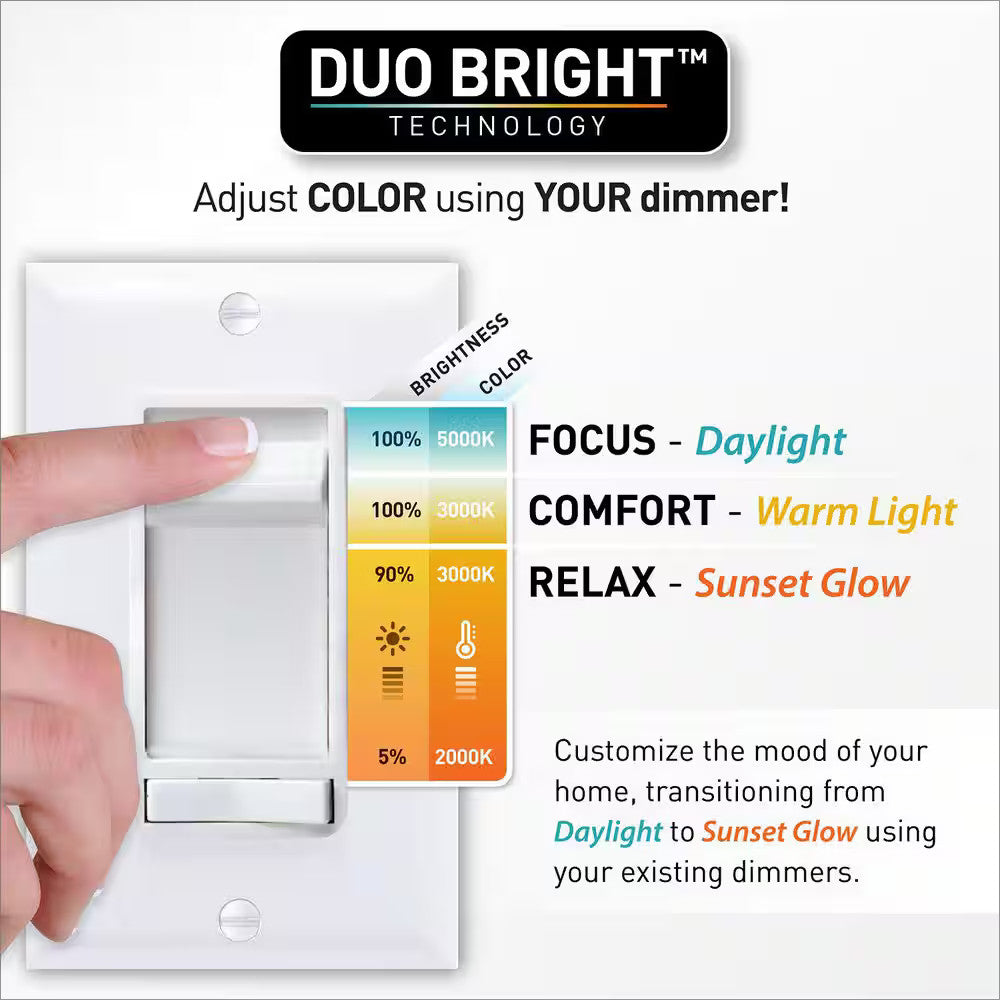 Commercial Electric 4" Canless Selectable Lumens  Color Recessed Lights 4 Pack