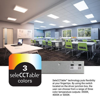 Cooper LED Backlit Selectable Lumen and CCT Panel White 22CGTS-L3C3R