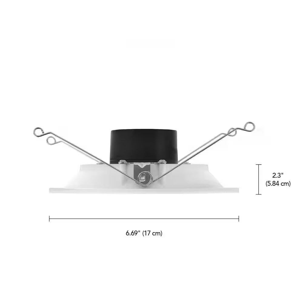 Commercial Electric 6" LED InfinitiEdge Recessed Retrofit Light Trim Adjust CCT