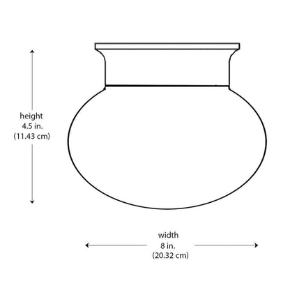 Bel Air Lighting Dash 8 in.Flush Mount Ceiling Light Fixture w/ Opal Glass