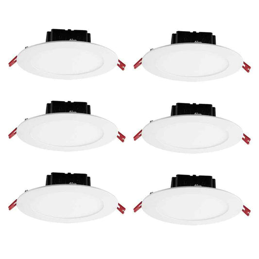 Commercial Electric Box LED 6 in Round Canless Recessed Light Soft White 6-Pack