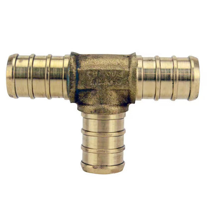 Apollo 1/2 in. Brass PEX-B Barb Tee 10-Pack APXT1210PK