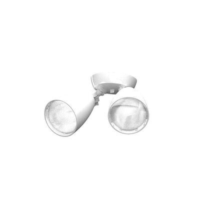 Commercial Electric Twin-Head Directional White Outdoor LED Flood Security Light