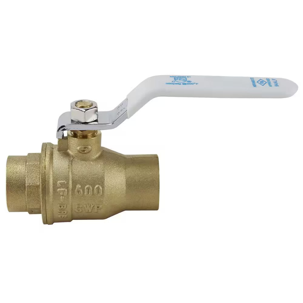 Apollo 3/4 in. Lead Free Brass SWT x SWT Ball Valve 94ALF20401A