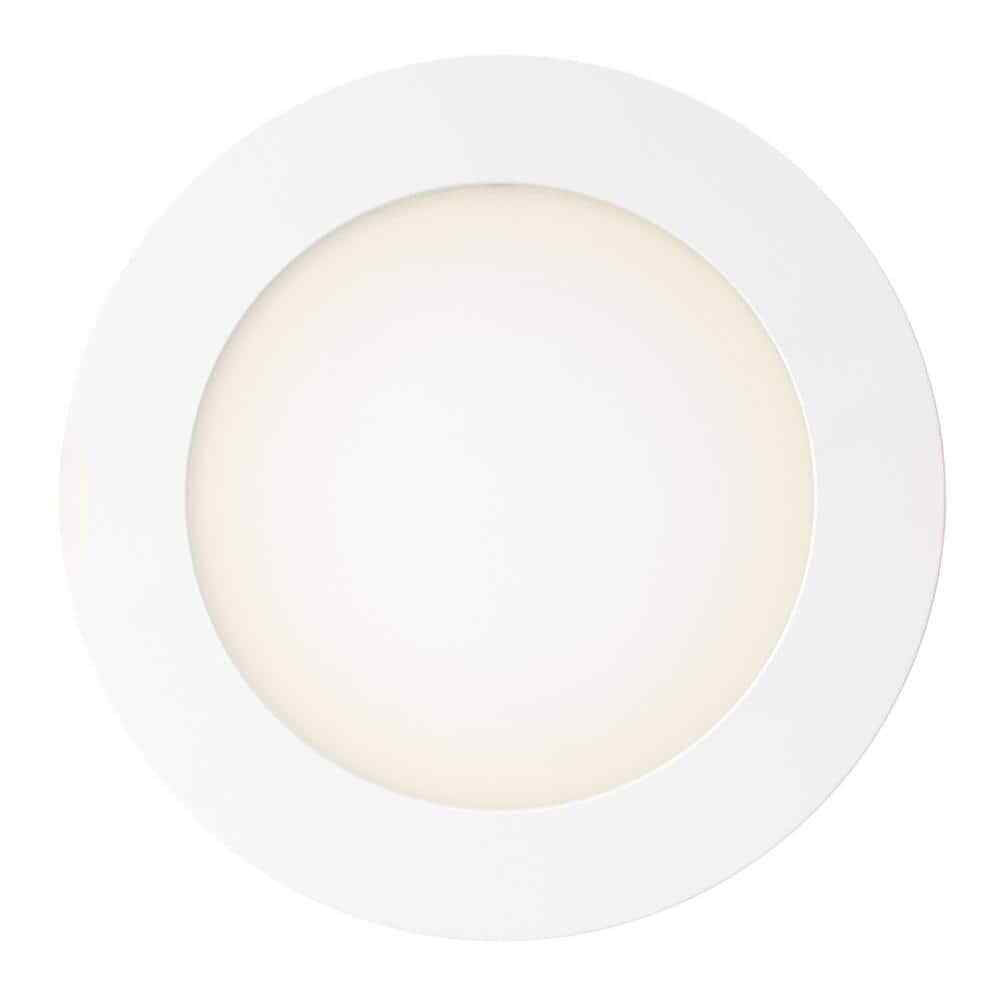 Commercial Electric 6" Pro LED Canless Recessed Light, Adjustable CCT, White