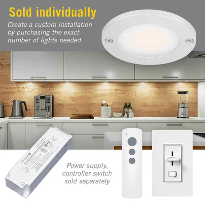 Armacost Lighting Disc Low Profile Under Cabinet LED Puck Light 4000K 232415