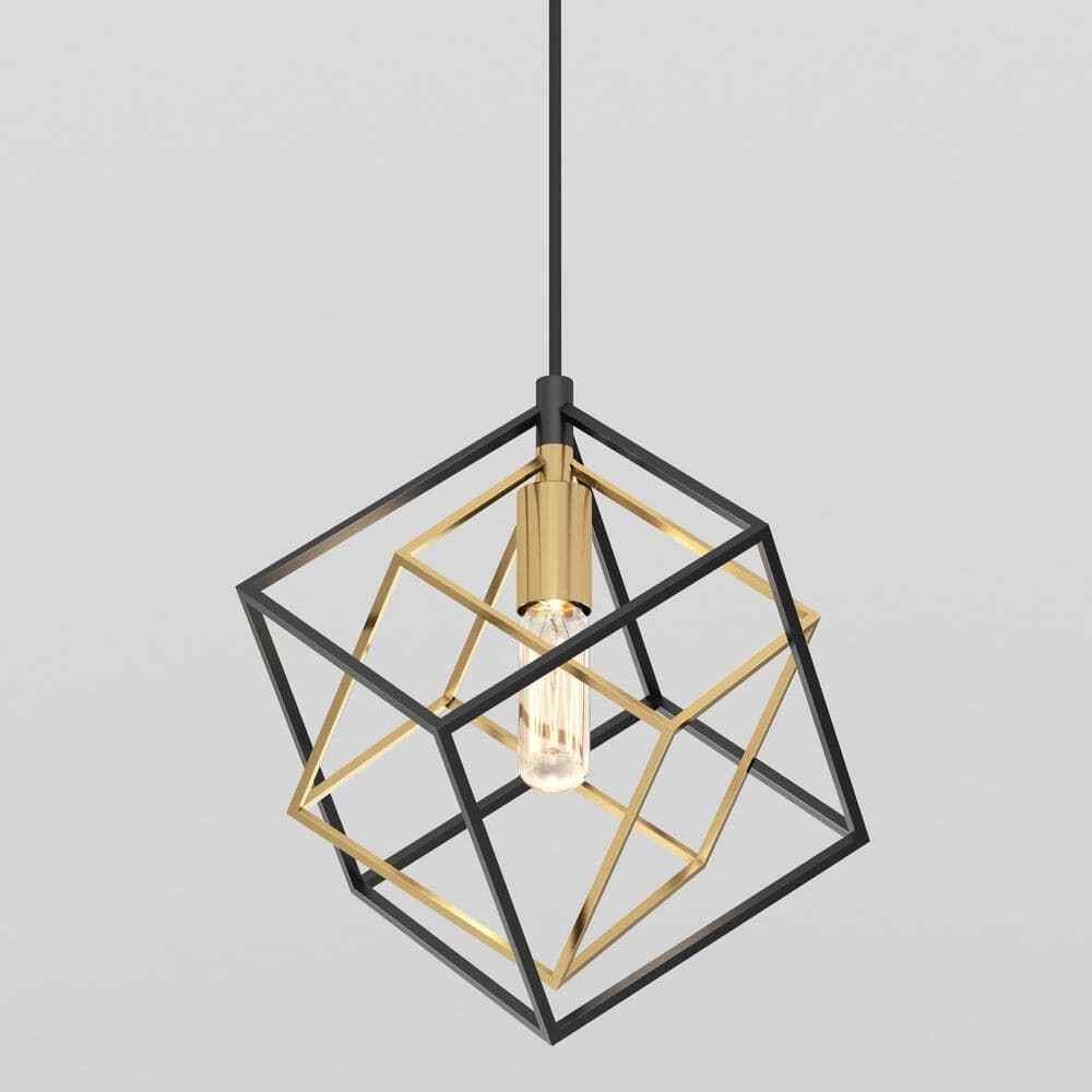 Artika Imperium Black & Gold Modern Mini Pendant Light Fixture for Kitchen 