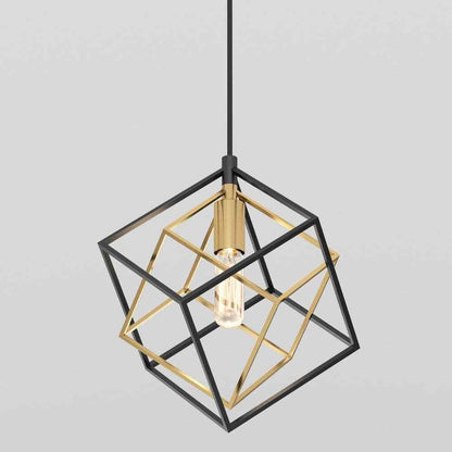 Artika Imperium Black & Gold Modern Mini Pendant Light Fixture for Kitchen 