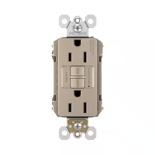 4-PACK Legrand radiant 15A 125V TamperResist GFCI Decorator Duplex Outlet NICKEL