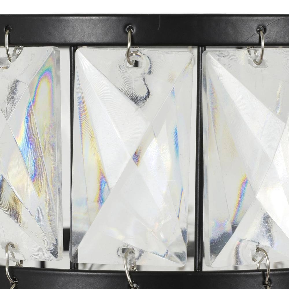 Decor Therapy Hayes 9 in. Bronze Faceted Touch Control Uplight