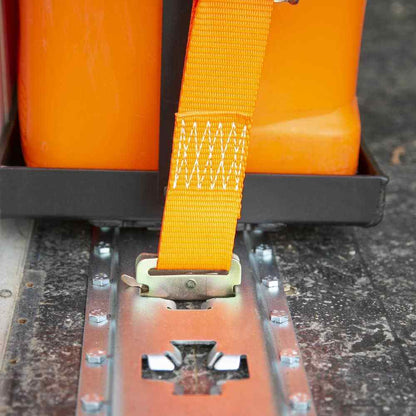 2 in. x 12 ft. 2000 lb Cambuckle Ratchet Strap for X-Track/E-Track Systems 2-pk