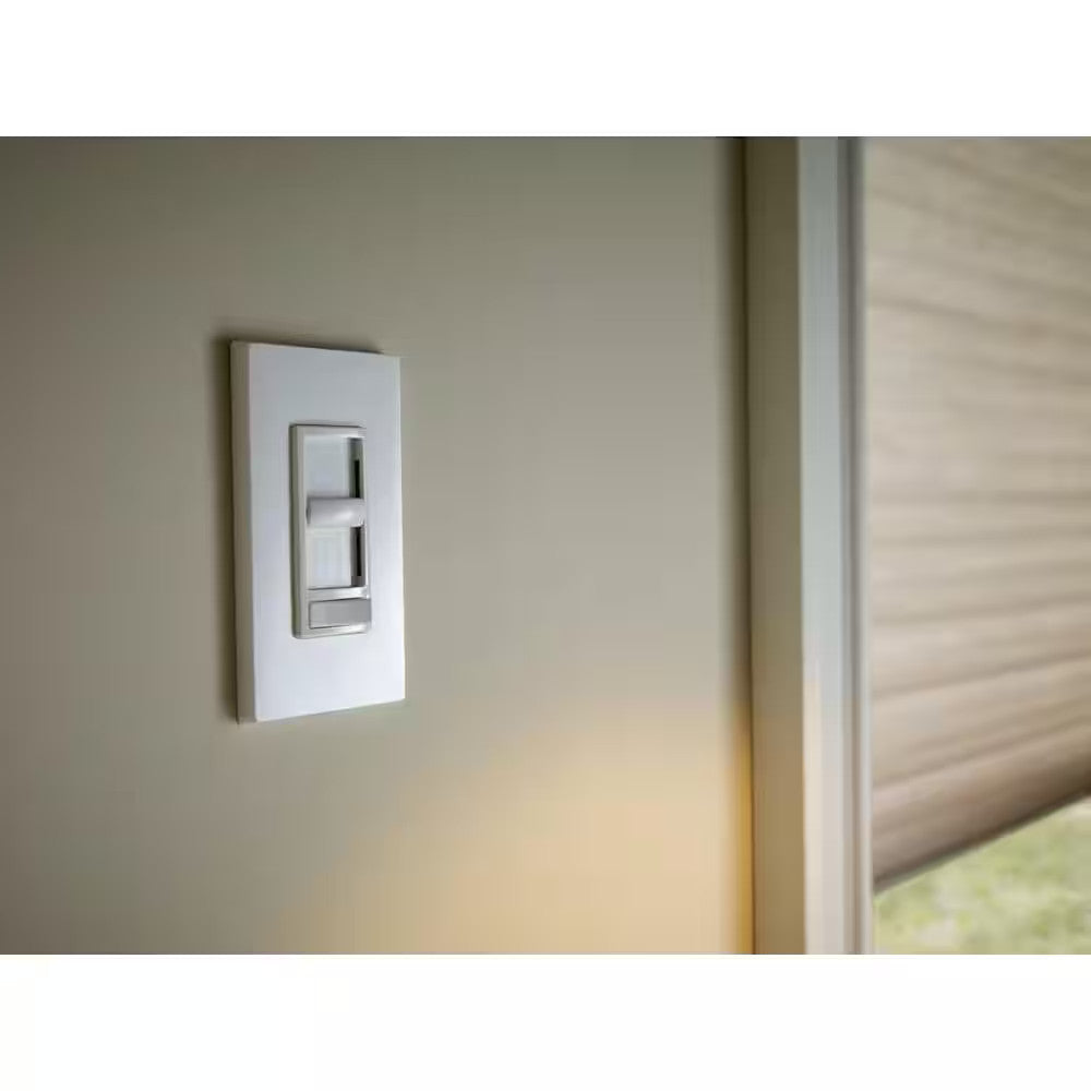 1 PACK Leviton SureSlide Slide Dimmers with Preset Switch White