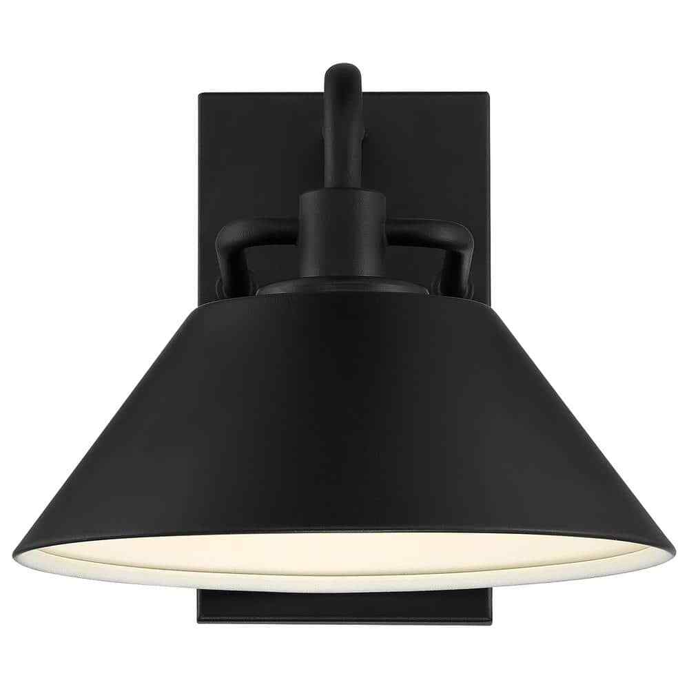 Access Lighting 1-Light Black LED Outdoor Wall Lantern Sconce 1-Pack