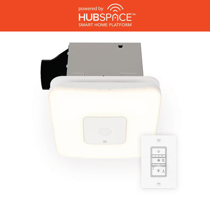 Commercial Electric 80/110 CFM Ceiling Mount Room Side Installation Smart