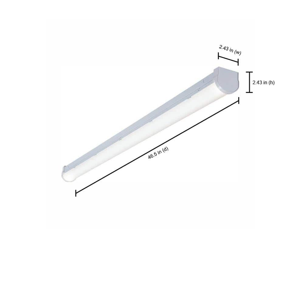 *4 PACK* Metalux 4 ft Linear White Integrated LED Warehouse Strip Light 4760 Lum