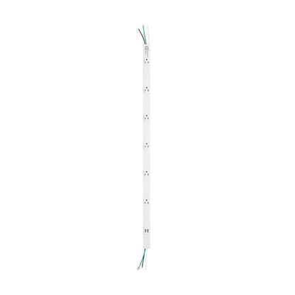 Commercial Electric Cordless 6-Outlet Power Strip with 2 USB-A Ports White