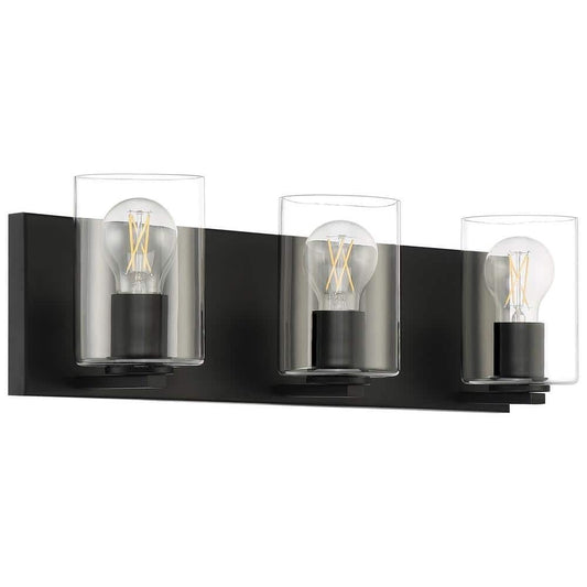 Access Lighting 22 in. 3-Light Matte Black LED Bathroom Vanity Light