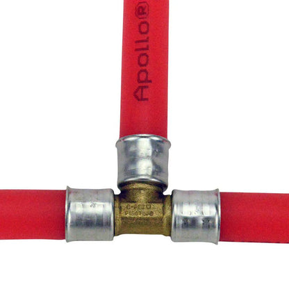 Apollo 1/2 in. Brass PEX-B Barb Tee 10-Pack APXT1210PK