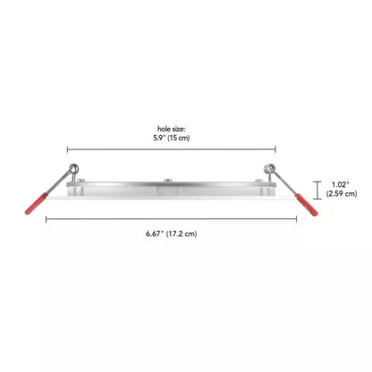 Commercial Electric Value Series 6 in LED Slim Canless - White - 10-Pack