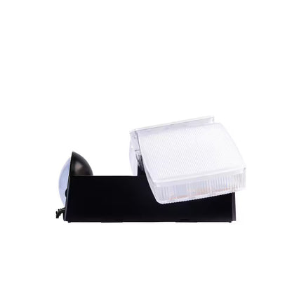 Defiant 270° Black Motion Sensor Battery Powered Outdoor 3-Head Flood Light
