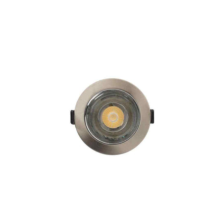 Commercial Electric 3 in. Integrated LED Canless Recessed Light Brushed Nickel