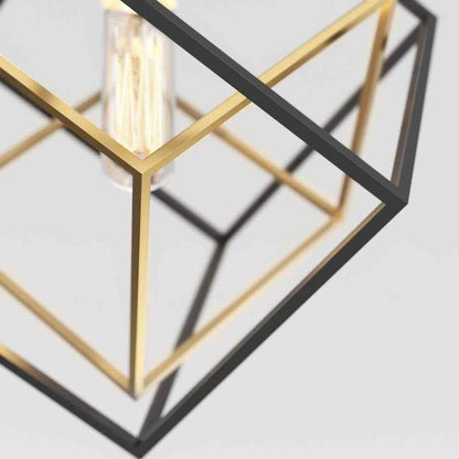 Artika Imperium Black & Gold Modern Mini Pendant Light Fixture for Kitchen 