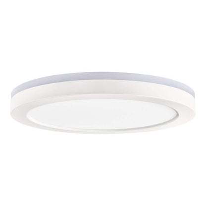 Commercial Electric Smart Flush Mount 13in Matte White 1006486536