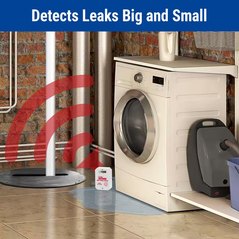 Basement Watchdog 110 dB Battery Operated Water Alarm w/ 360 Sensing Technology
