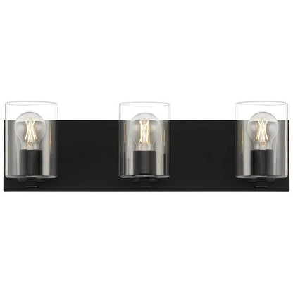 Access Lighting 22 in. 3-Light Matte Black LED Bathroom Vanity Light