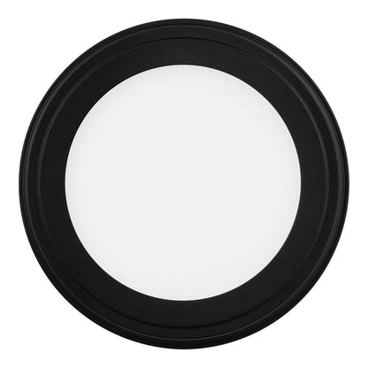 Commercial Electric 11" Matte Black 3-CCT LED Flush Mount Ceiling Light 2-Pack