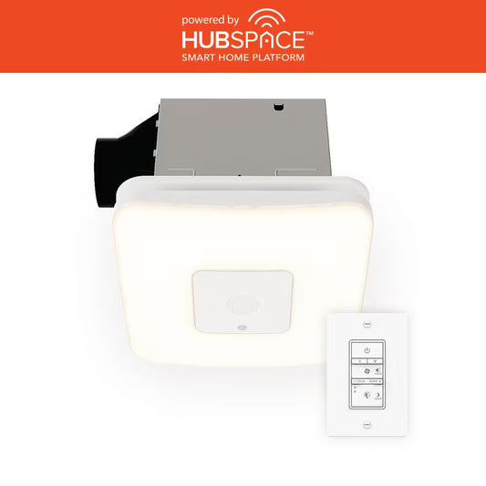 Commercial Electric BF1112 80/110 CFM Ceiling Mount Smart Bathroom Exhaust Fan