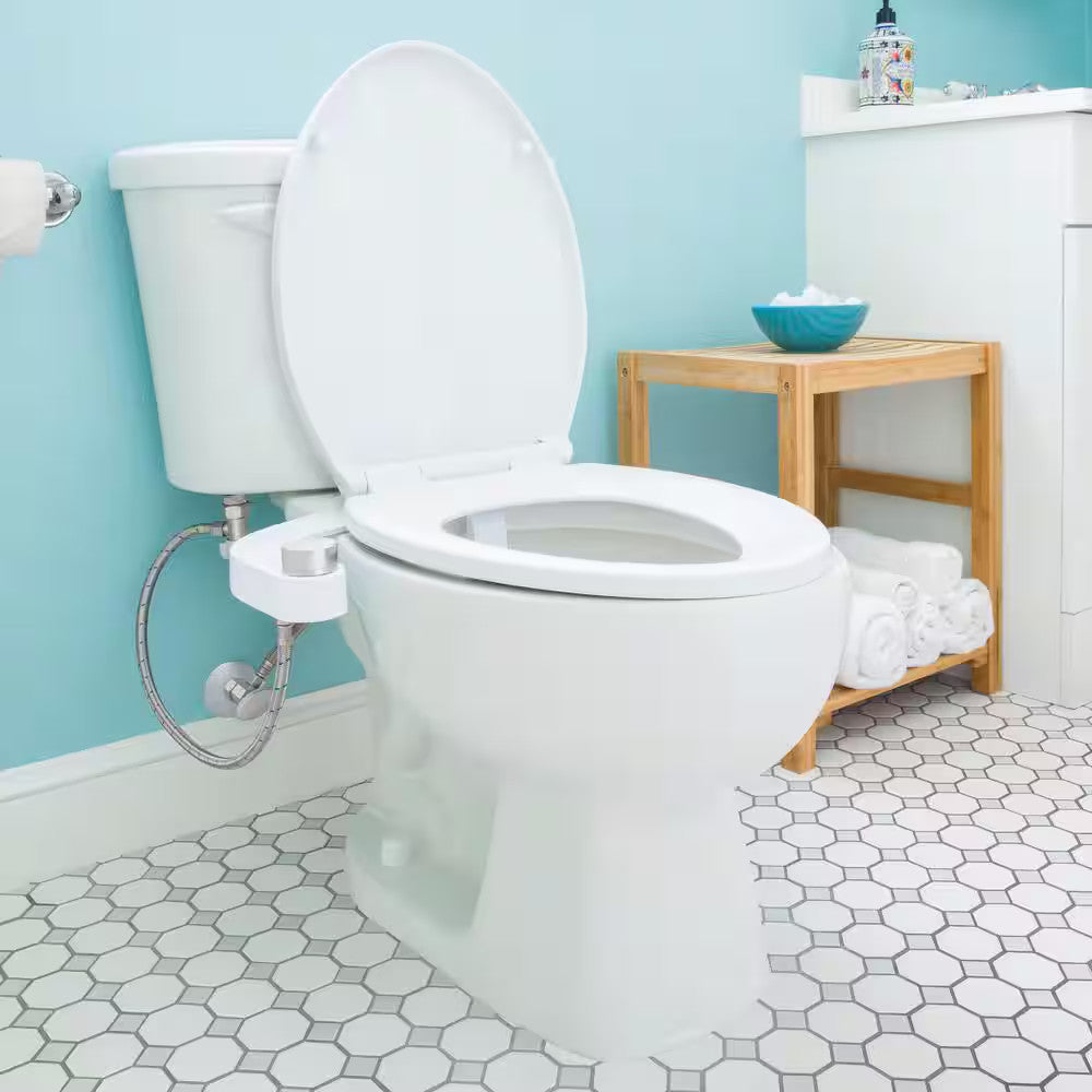 Brondell FreshSpa Comfort+ Ambient Temp Non-Electric Bidet Attachment in White