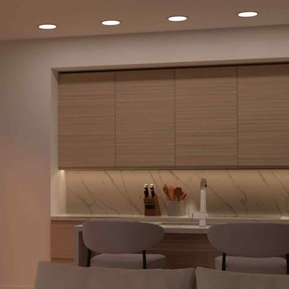 Commercial Electric Box LED 6 in Round Canless Recessed Light Soft White 6-Pack
