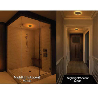 Commercial Electric 3 in. Canless LED Recessed Light Trim w/ Night Light 