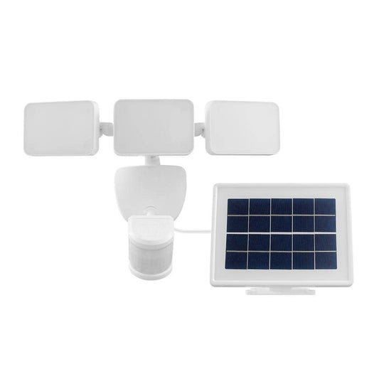 Defiant 180° White Motion Security Light Solar Outdoor Flood Light 2100 Lumens
