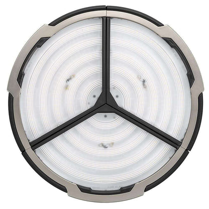 Commercial Electric Flush Mount Ceiling Light 10" LED Output 4000 Lumens Black