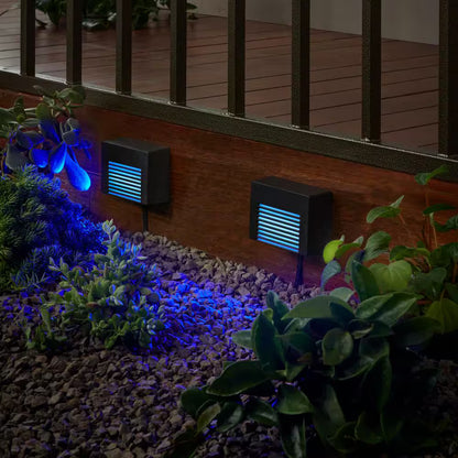 2 PACK- Hampton Bay Hubspace Smart Color Change Deck Lights 1009-913-060 Black 