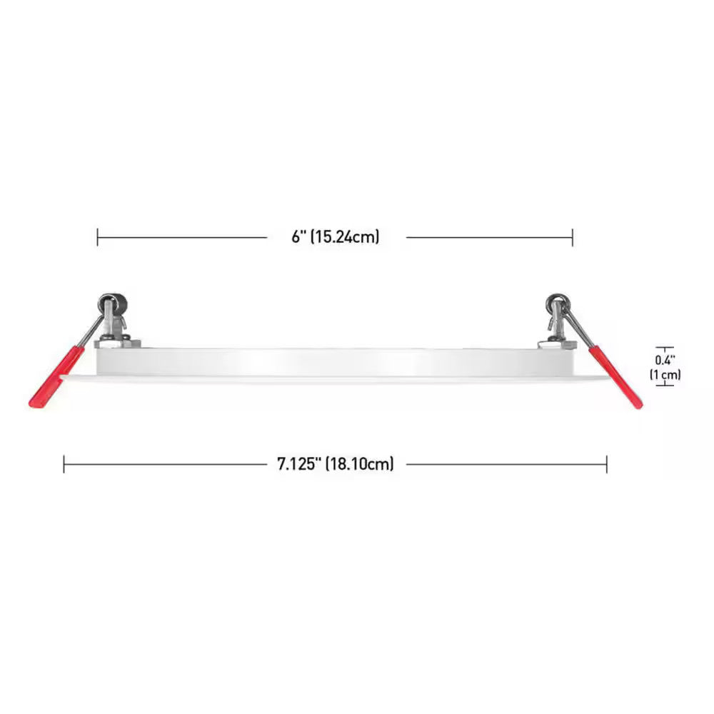 Commercial Electric 6 in. LED Lumen Select Ultraslim Canless Recessed Light