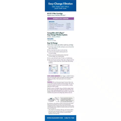 Culligan EZ-Change Replacement Advanced Filtration Water Filter Cartridge