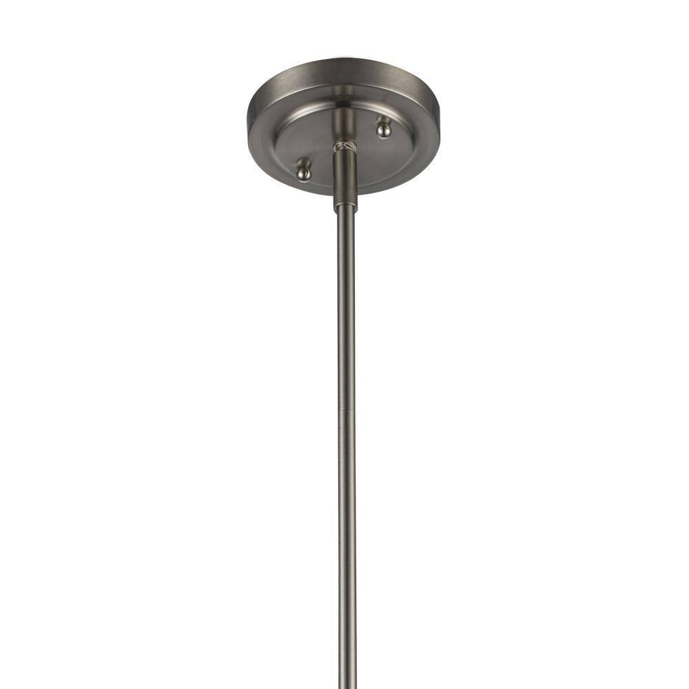 Bel Air Lighting Fifer Brushed Nickel Mini Pendant Light w/ Frosted Glass