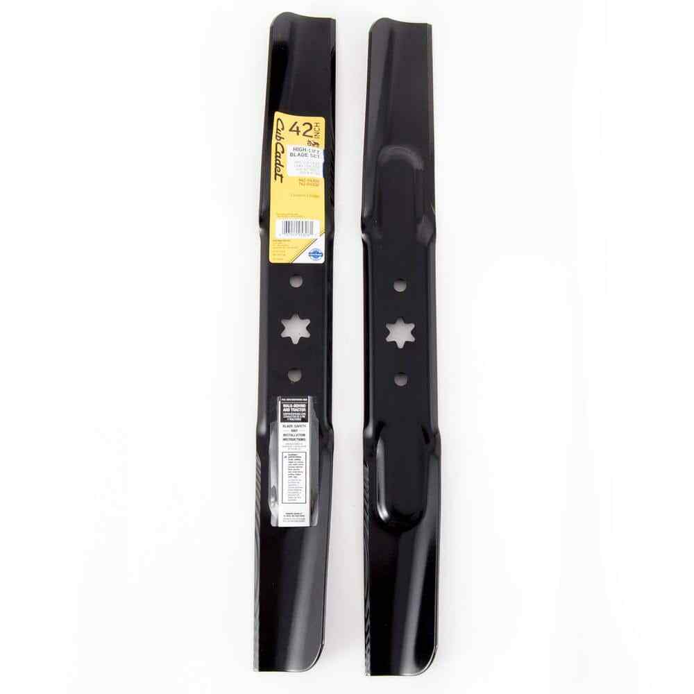 Cub Cadet High Lift Blade Set for 42 in. Riding Lawn Mowers w/ 6-Point Star OEM