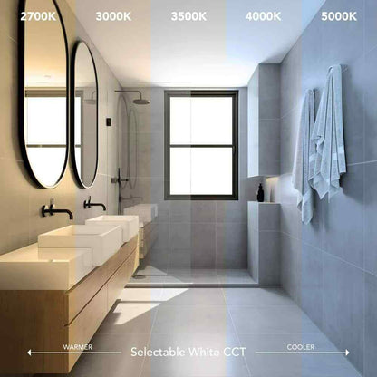 Commercial Electric 80 /110 CFM Bathroom Exhaust Fan w/ Light & Humidity Sensor