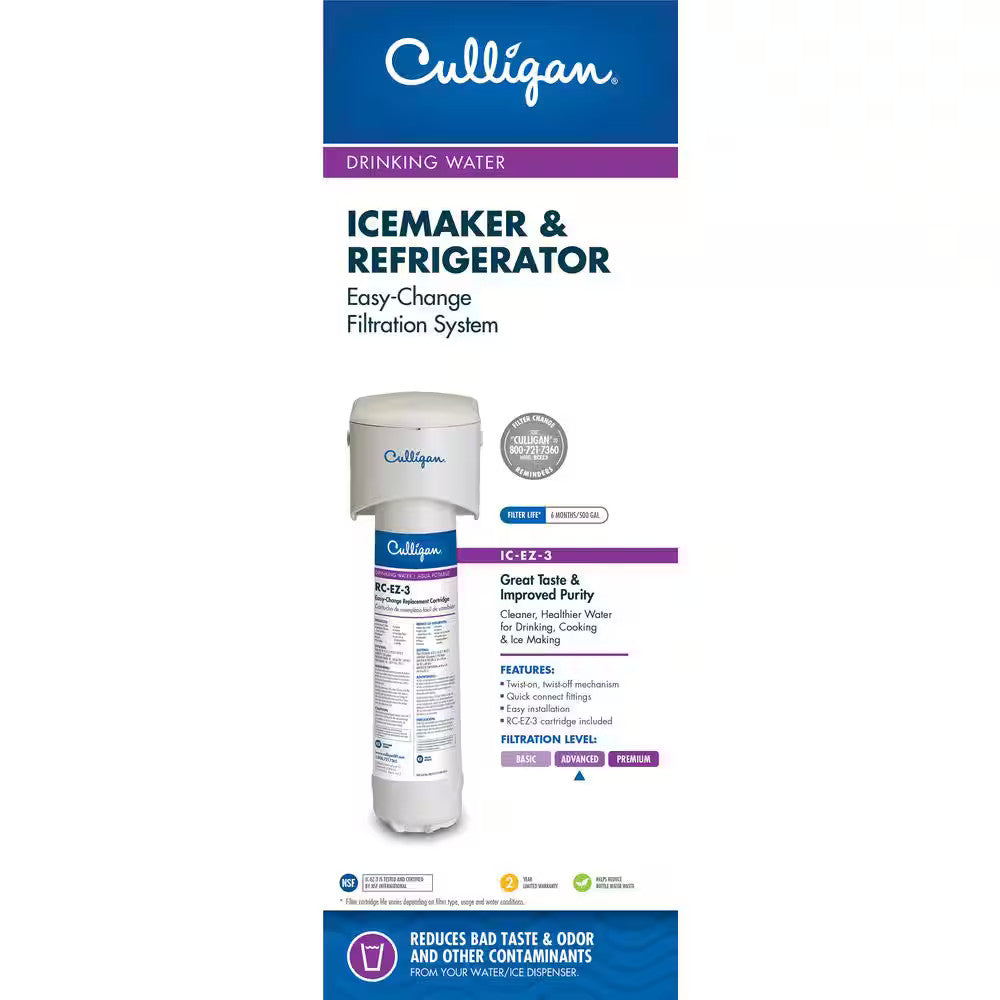 Culligan EZ-Change Ice Maker/Drinking Water Filter IC-EZ-3