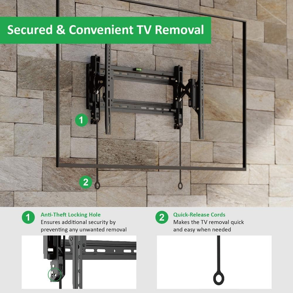 Commercial Electric Extend and Tilting TV Wall Mount for 42 in. to 90 in. TVs