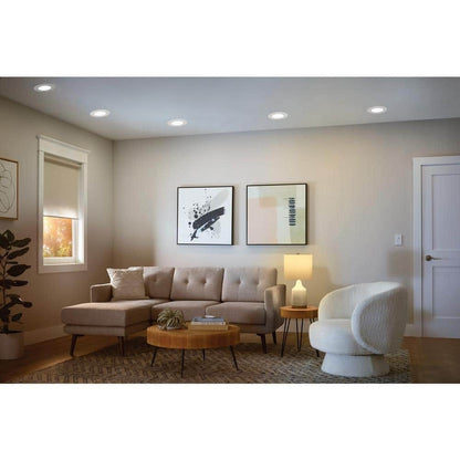 *4-PACK* C.E. 5/6 in. Integrated LED White Dimmable Recessed Light Trim