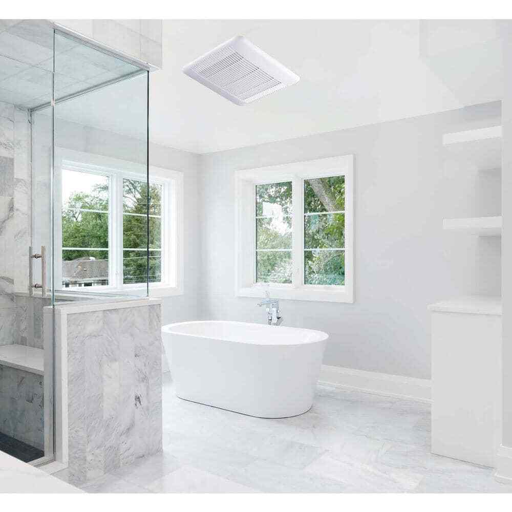 Commercial Electric 110 CFM 1.5 Sone Bathroom Exhaust Fan with Humidity Sensing
